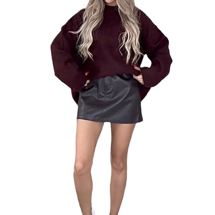 Damen Bequemer Pullover mit lässigem Schnitt und weichem Material WW