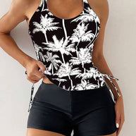 Femme Athletic Tankini Schwimmset mit verstellbaren Seitenschnüren WW