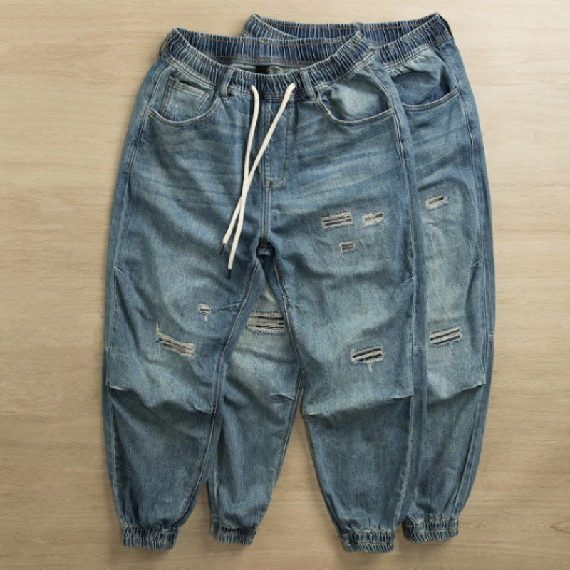 Herren lässige Jeans mit modischem Destroyed-Look WW