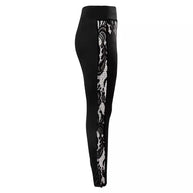 Damen sportliche Leggings mit verführerischem Spitzen-Detail WW