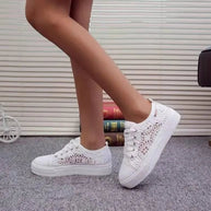 WW | Sneakers für Damen aus Spitze mit Plattform – Eleganter und Atmungsaktiver Stil