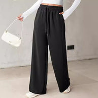 Damen bequeme Freizeithose mit weit geschnittenem Bein und praktischen Taschen WW