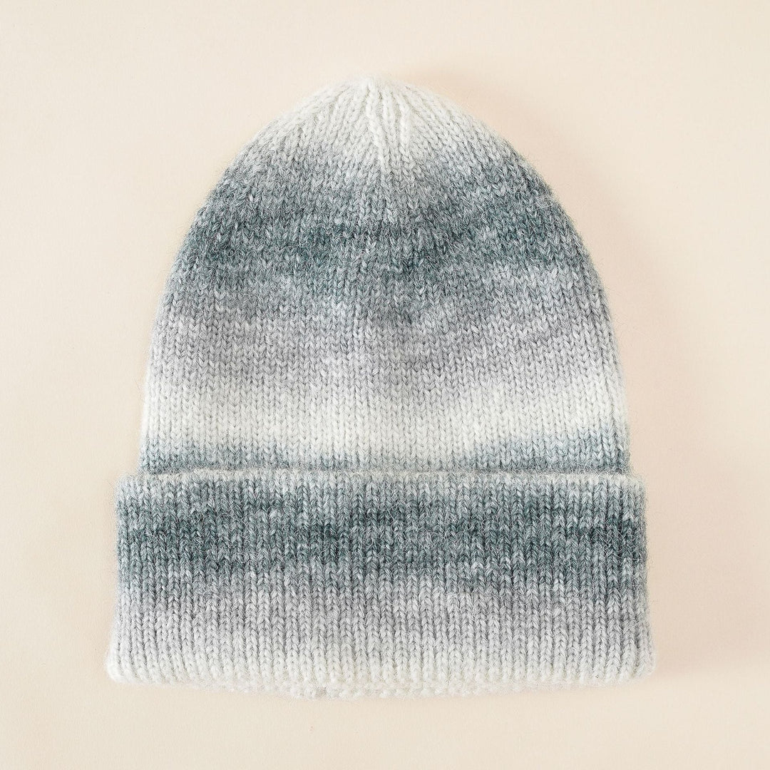 Damen Strickmütze mit modischem Farbverlauf und weichem Material W&W Mode