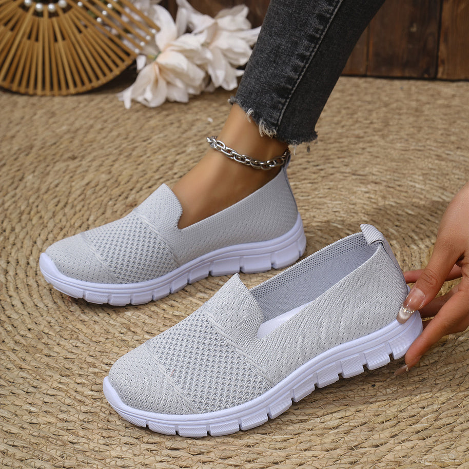 Damen Atmungsaktive Slip-On Sneakers mit flexiblem Sohlenkomfort WW
