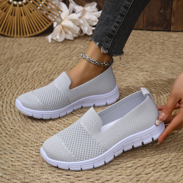 Damen Atmungsaktive Slip-On Sneakers mit flexiblem Sohlenkomfort WW