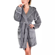 Damen Bademantel aus weichem Mikrofaserstoff WW