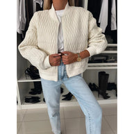 Damen Steppjacke im sportlich eleganten Design mit voluminösen Ärmeln WW