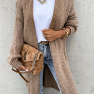 Damen Strickcardigan im Grobstrick-Stil mit offenem Design WW