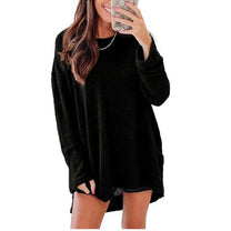Damen Bequem Überdimensionierter Texturierter Pullover Sweater WW