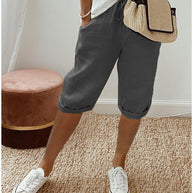 Leichte Shorts mit elastischem Bund für Damen WW