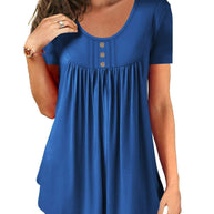 Damen Floral Print Casual Tunika Top WW