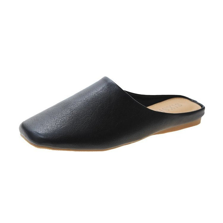 Damen Offene Mules aus hochwertigem Leder W&W