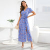 Damen Wickelmaxikleid W&W
