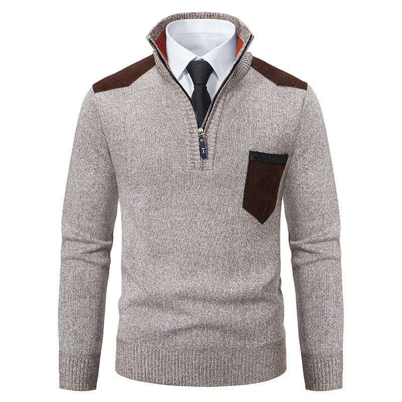 Herren modischer Pullover mit Stehkragen WW