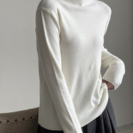WW Halbturtleneck gebürsteter Soft-Touch-Pullover