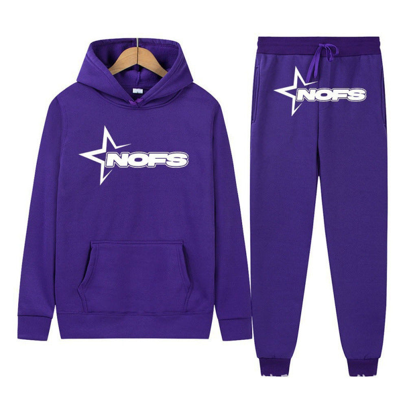 WW | Trendy Unisex Trainingsanzug Herren Und Damen Trainingsanzug Mit Kapuze Und Jogginghose