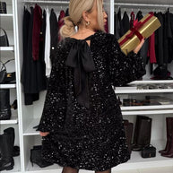 WW | Pailletten-Fliege-Kleid