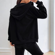 Damen Fleecejacke mit kapuze und praktischen Taschen WW