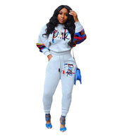 Damen Sportliches Sweatshirt-Set mit bunten Camouflage-Details und komfortablem Schnitt WW