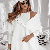 Damen Sportives Oversized Sweatshirt WW