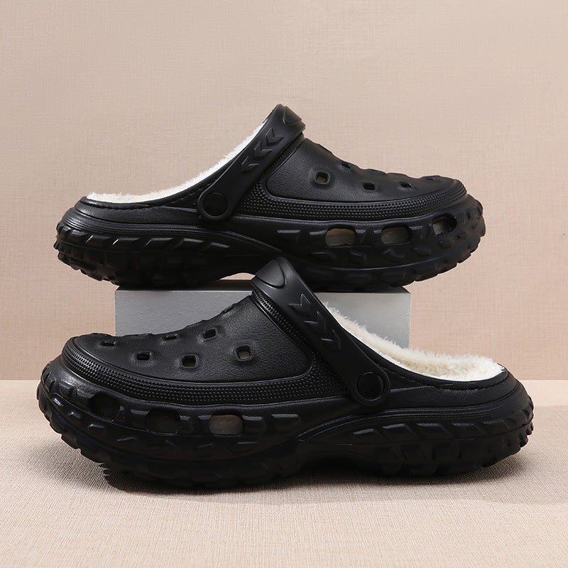 Bequeme Clogs zum Hineinschlüpfen mit Fleece-Futter WW