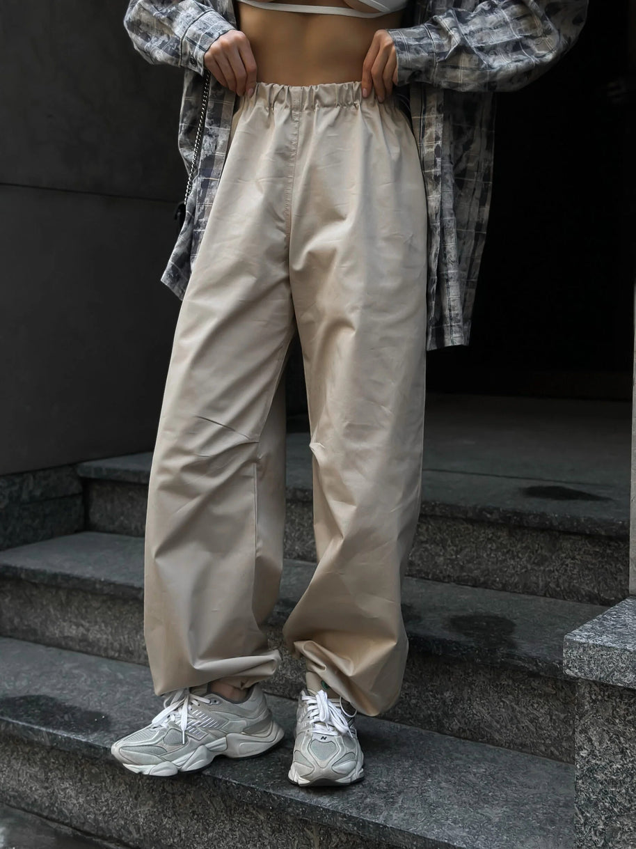 Damen Bequeme und stylische High-Waist Freizeithose WW