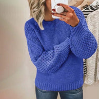 WW | Pullover - Damen Winter Freizeit Strickpullover
