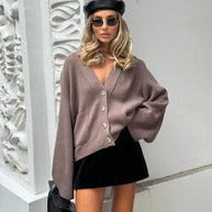Damen Strickjacke mit Oversized-Schnitten WW