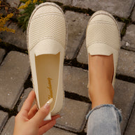 Damen Espadrilles mit atmungsaktiver Obermaterialstruktur und bequemer Sohle WW