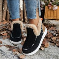 Damen bequeme Fleece-Hausschuhe mit warmem Innenfutter und rutschfester Sohle WW