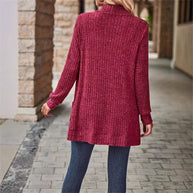 Damen Strickjacke mit strukturiertem Design und praktischen Taschen WW