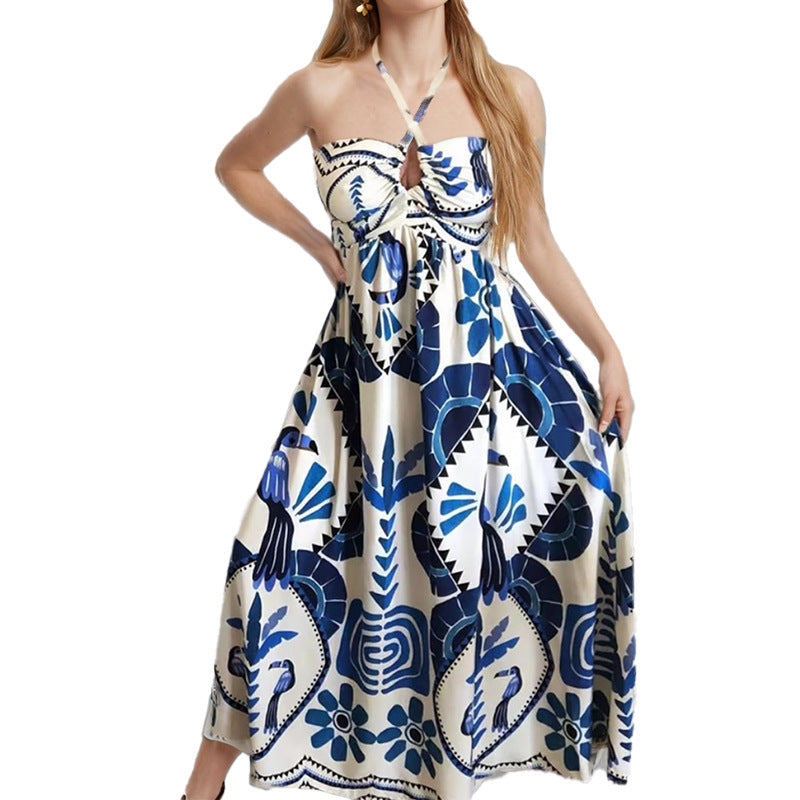Damen Maxikleid mit verspieltem Muster W&W Mode