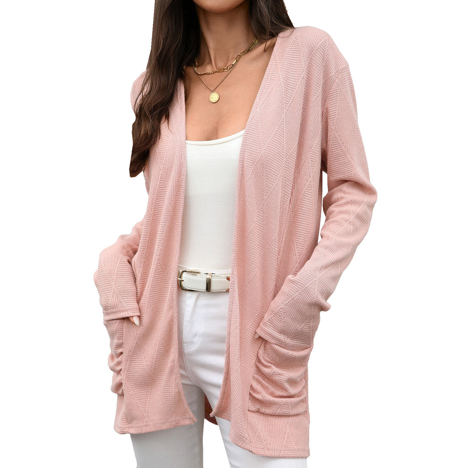 Damen Wickeljacke mit strukturierter Oberfläche WW