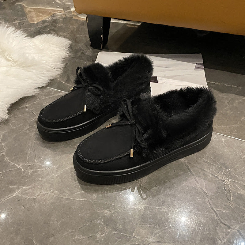 Damen Bequeme Hausschuhe mit flauschigem Innenfutter und modischem Schnitt WW