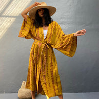 Damen Kaftan Kleid WW