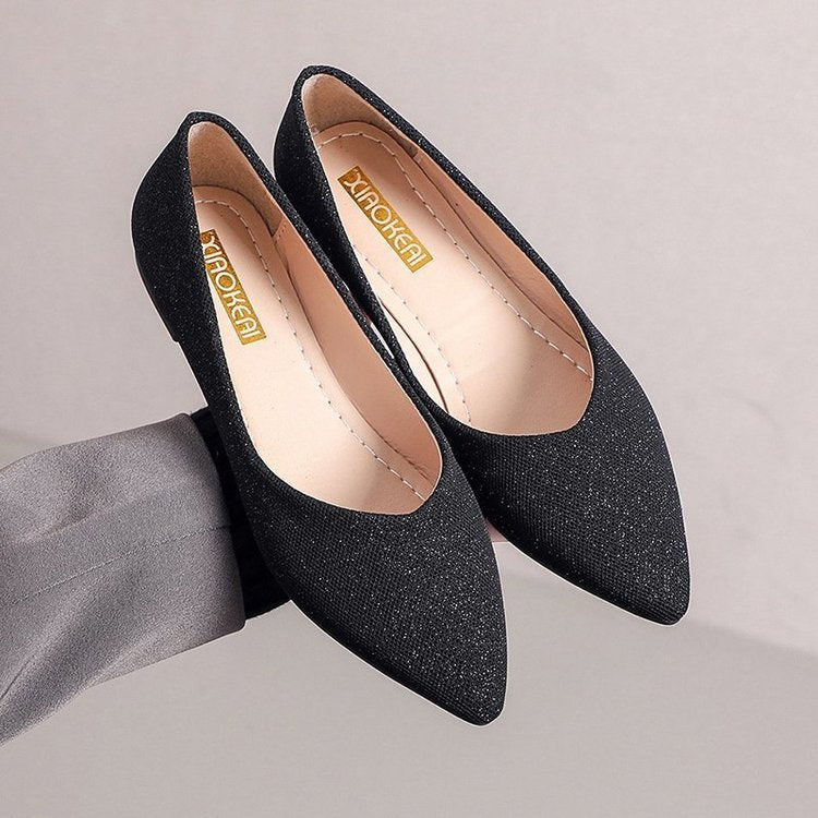 Damen elegante Ballerinas mit schickem Obermaterial und komfortabler Sohle W&W