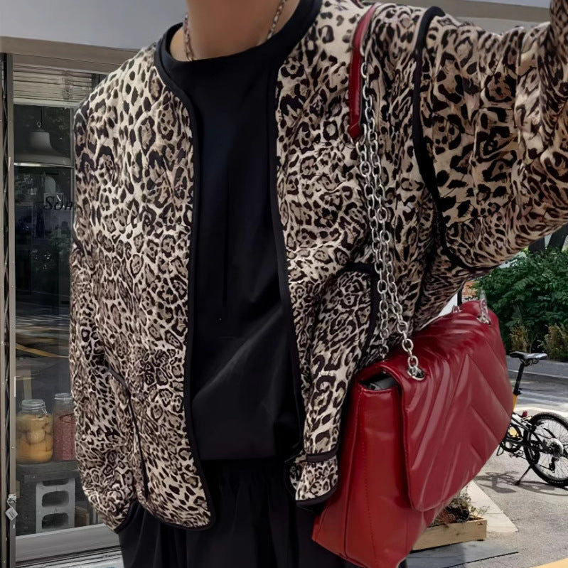 Damen attraktive Jacke im angesagten Leopardenmuster WW