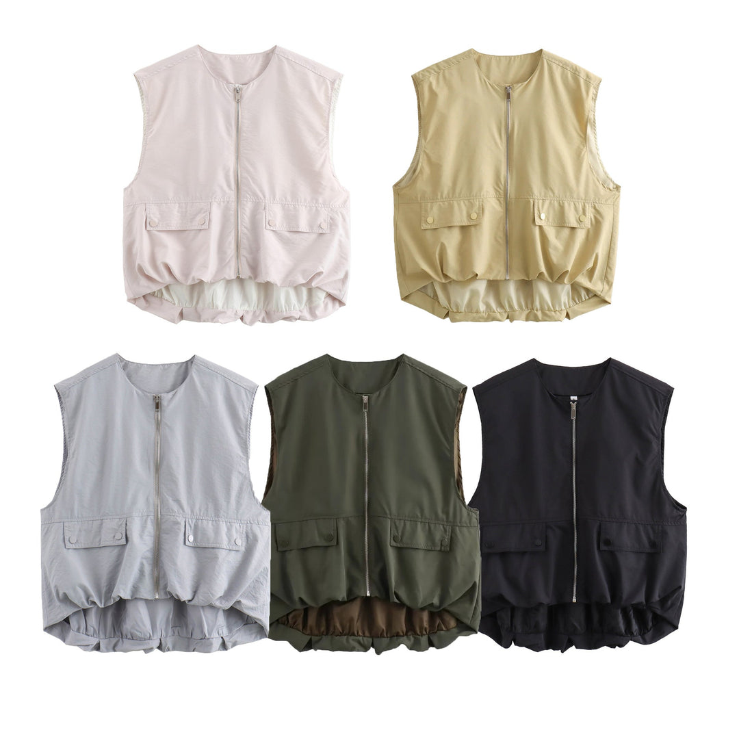 W&W Mode | Lockere Freizeit Cardigan Weste Tank Top