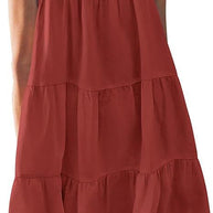 Damen Luftiges Sommerkleid mit Spitzenbesatz und weit geschnittenem Saum WW