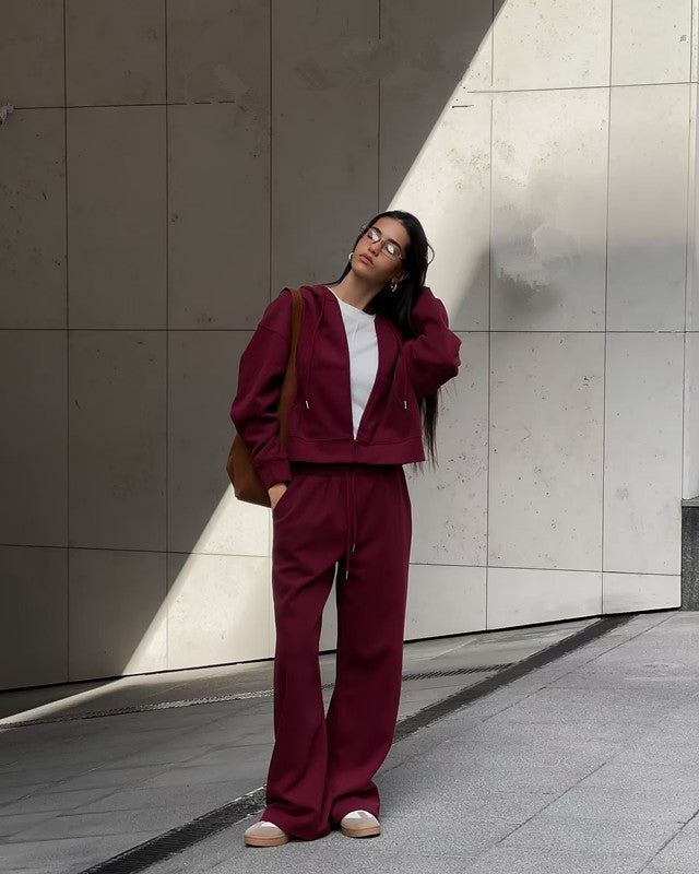 Damen Sportliche Kapuzenjacke WW