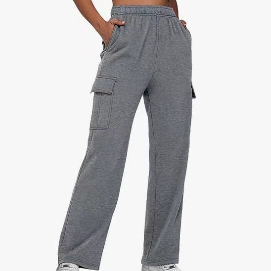 Damen Cargo-Hose mit elastischem Bund und praktischen Seitentaschen WW