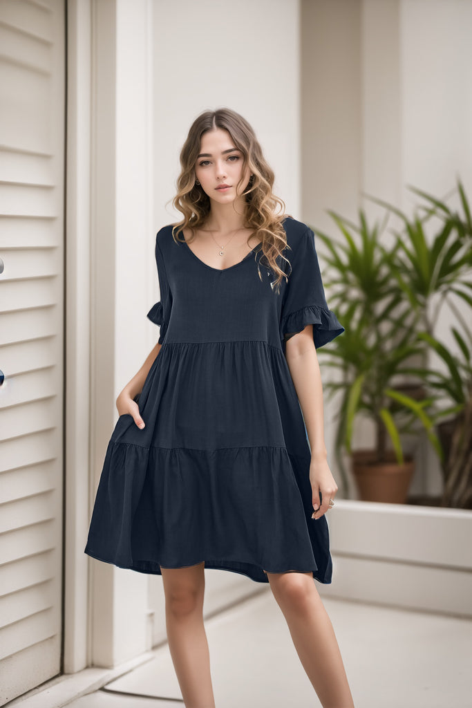 Damen lässiges Abendkleid WW