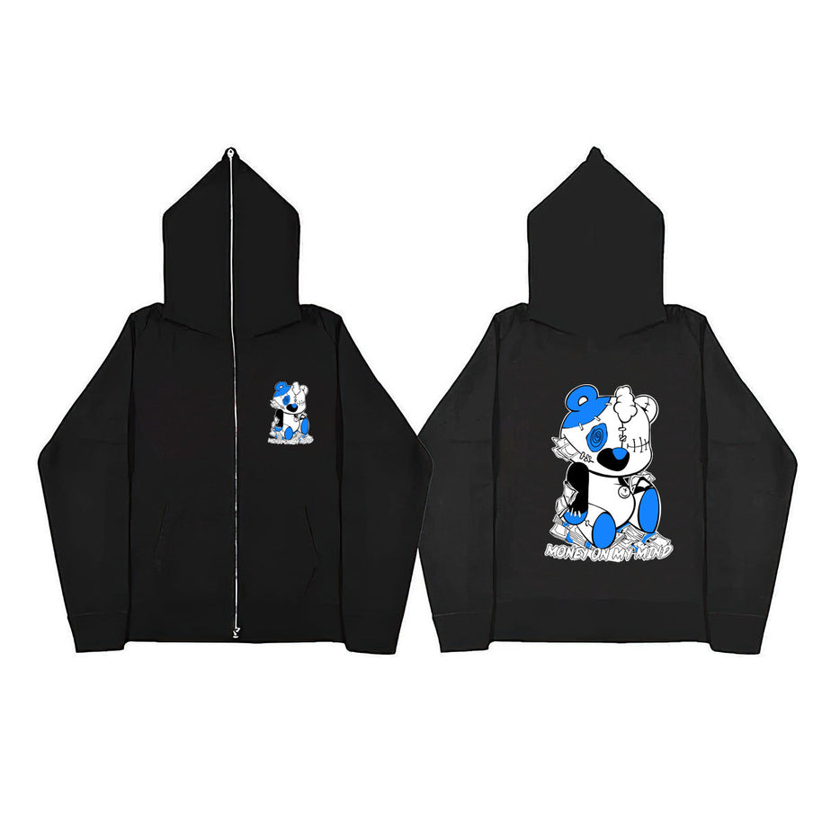 Damen bequemer Kapuzenpullover mit auffälligem Grafikdruck WW