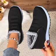 Damen Bequeme Winter-Sneaker mit kuscheligem Futter WW