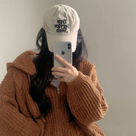 Damen Bequemer Strickjacke mit Kapuze und Reißverschluss WW