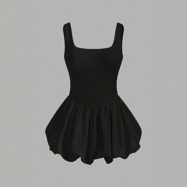 W&W Mode | Ärmelloses Slim Fit Blumenknospen Kurzrockkleid