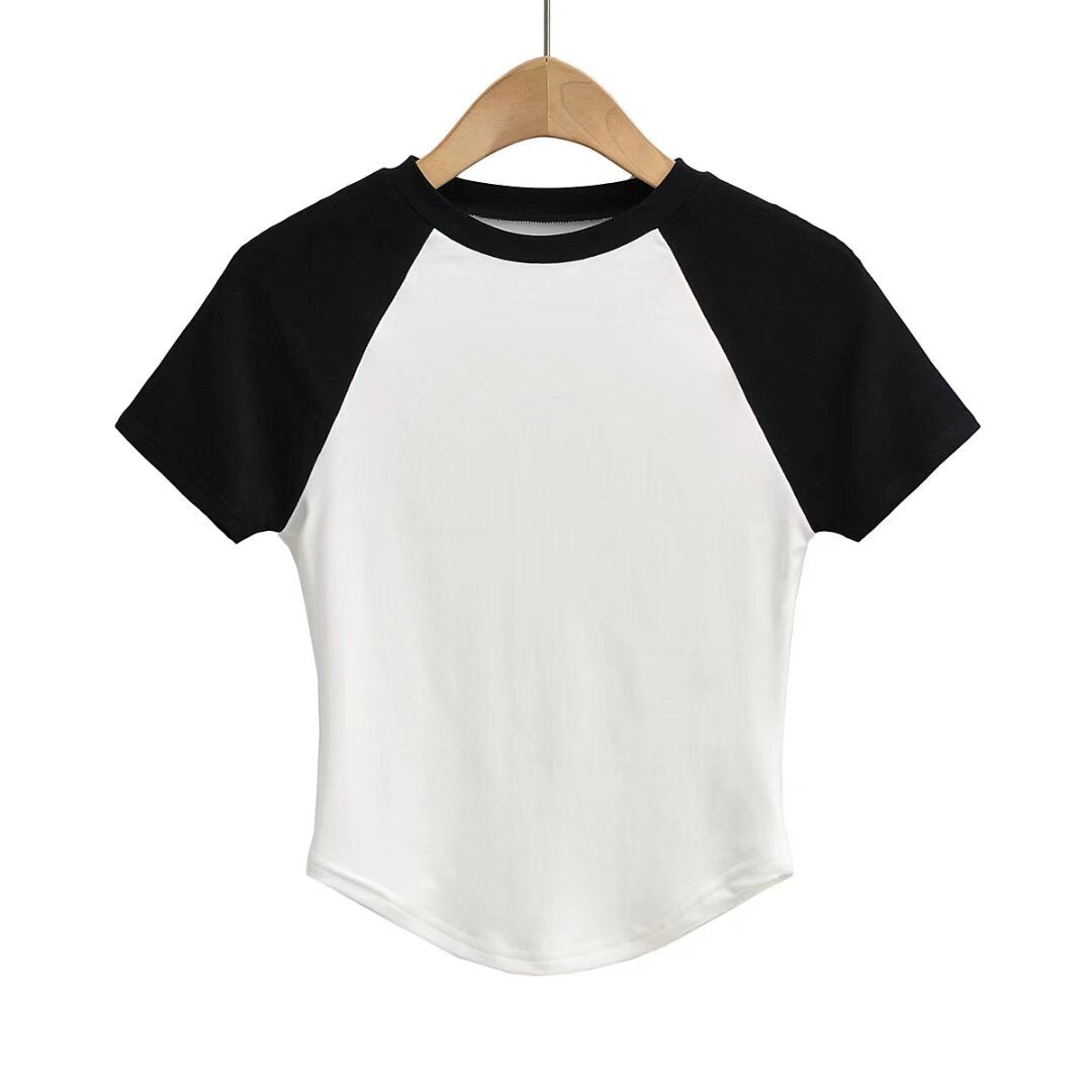 Damen Raglan-T-Shirt mit farblich abgesetzten Ärmeln und hochwertigem Komfortstoff WW