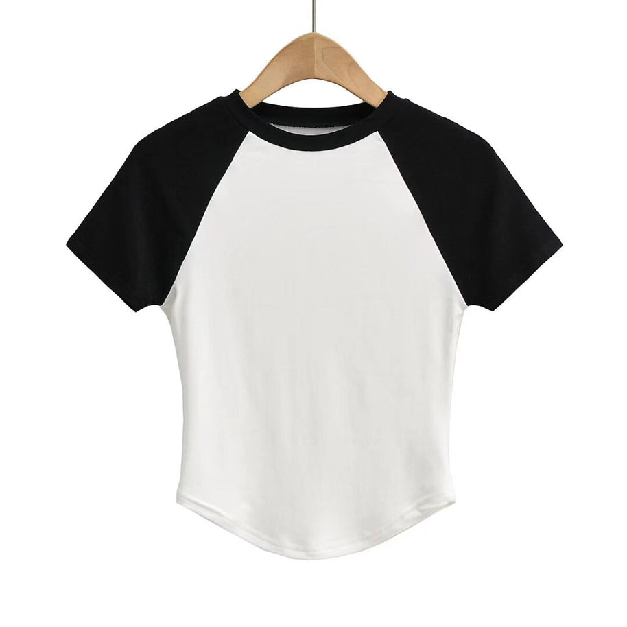 Damen Raglan-T-Shirt mit farblich abgesetzten Ärmeln und hochwertigem Komfortstoff WW