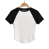 Damen Raglan-T-Shirt mit farblich abgesetzten Ärmeln und hochwertigem Komfortstoff WW