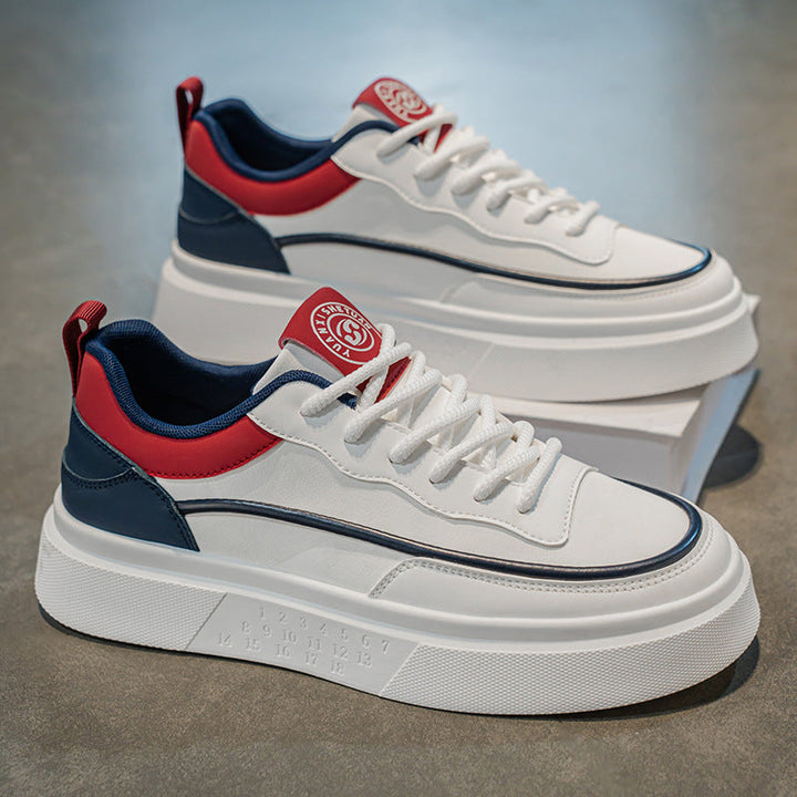 W&W Mode | Atmungsaktive Herren Sneaker Mit Dicker Sohle